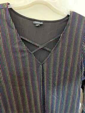 Rainbow Glitter Keyhole Torrid Top 2X